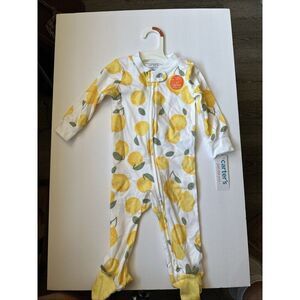 Baby Girl Clothes New Carter's 9m Yellow with lemons Footed Outfit